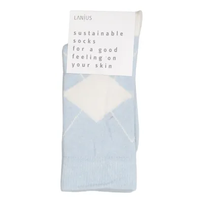 Knit socks (Blue, White) from Lanius Cotton, Elastane, Polyamide, Wool
