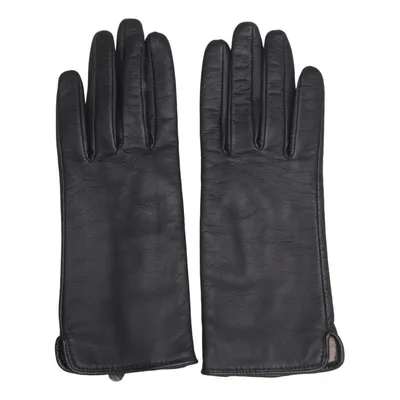 Leren handschoenen (Zwart) van H&M Acryl, Leer