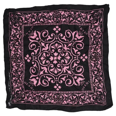 Näsduk (Svart, Rosa) Bomull