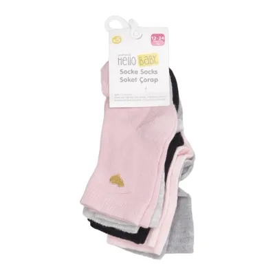 Sokken (Grijs, Roze, Zwart) van Ebebek Katoen, Elastaan, Polyamide, Polyester