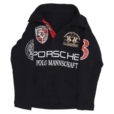 Rugby shirt (Zwart) van La Martina Katoen