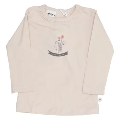 Long sleeve T-shirt (Beige) from Feetje Elastane, Organic cotton