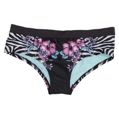 Bikini bottom (Black, Multicolored) from Censored Elastane, Polyester