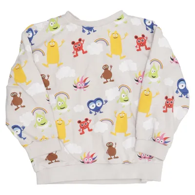 Collegetröja (Beige, Flerfärgad) från Babblarna x KappAhl Bomull, Elastan