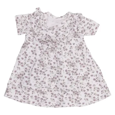 Robe (Blanc, Violet) de Fixoni Élasthane, Viscose
