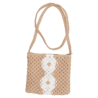 Axelremsväska (Beige, Vit) från Mooloola