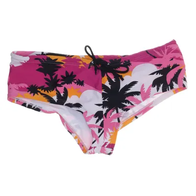 Bikini broekje (Roze, Meerkleurig) van Warp Elastaan, Polyamide, Polyester