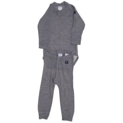 Onderkleding (Grijs) van Polarn O. Pyret Merinowol