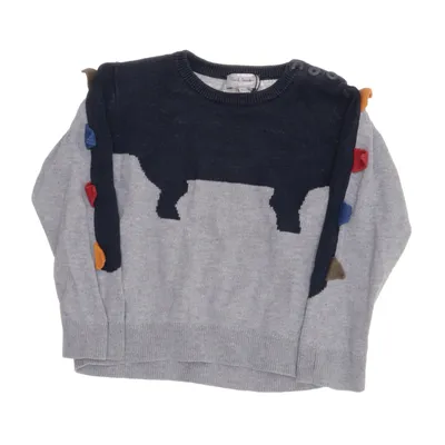 Sweater (Gray, Blue) from Paul Smith Cotton, Cashmere