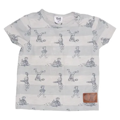 T-shirt (Blue, Gray) from Emil i Lönneberga Cotton, Elastane