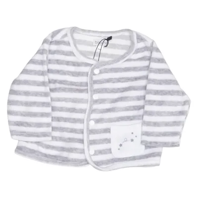 Cardigan (Gris, Blanc) de Brioche