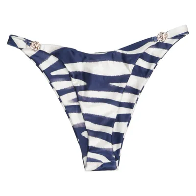Bikini broekje (Blauw, Wit) van The Lola Club Elastaan, Polyamide