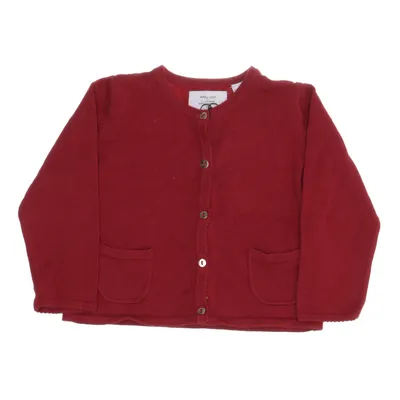 Cardigan (Red) from Zara Knitwear Cotton, Nylon