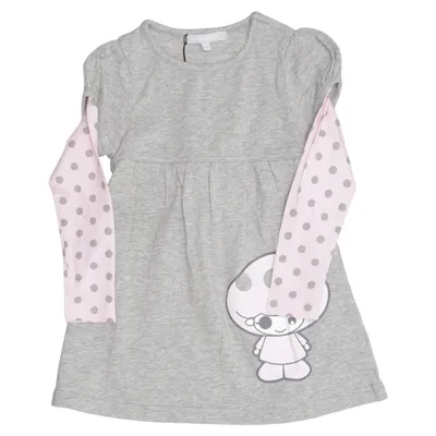 Robe (Gris, Rose) de Twinkle Coton, Élasthane