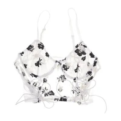 Bustier (Wit, Meerkleurig) van Romwe Elastaan, Polyester