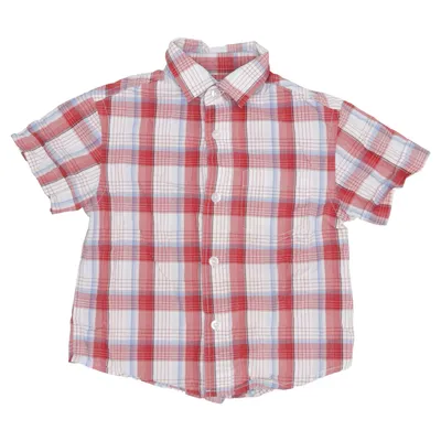 Chemise à manches courtes (Rouge, Blanc, Bleu) de Rebel Coton
