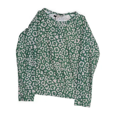 Swim shirt (Green, White) from Kuling Elastane, Recycled polyester