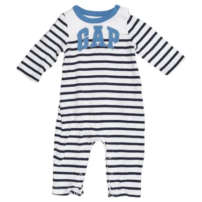 Rompers (Blue, White) from BabyGap Cotton