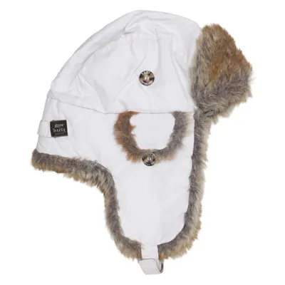 Chapeau de trappeur (Blanc, Marron) de Barts Fausse fourrure, Polyamide, Polyester
