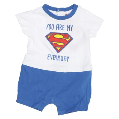 Barboteuse (Bleu, Blanc, Multicolore) de Superman Coton