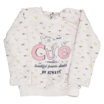 Sweatshirt (Beige, Meerkleurig) van Breeze Girls Katoen, Elastaan