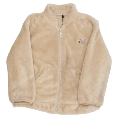 Fleecejacka (Beige) från Uniqlo Baby Polyuretan, Återvunnen polyester