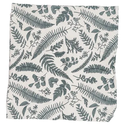 Cushion cover (White, Green) from H&M Cotton