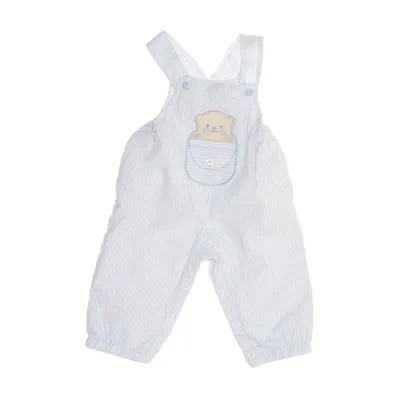 Tuinbroek (Blauw, Wit) Katoen, Polyester