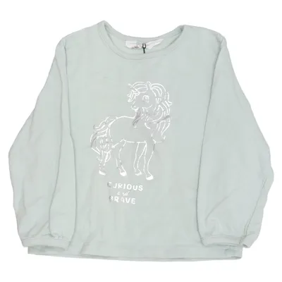 Sweatshirt (Vert, Multicolore) de H&M Kids Coton