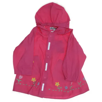 Regnjacka (Rosa, Gul, Grön) från Playshoes Polyester, Polyuretan