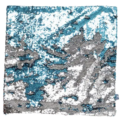 Cushion (Blue, Silver) from Tony Brown Polyester