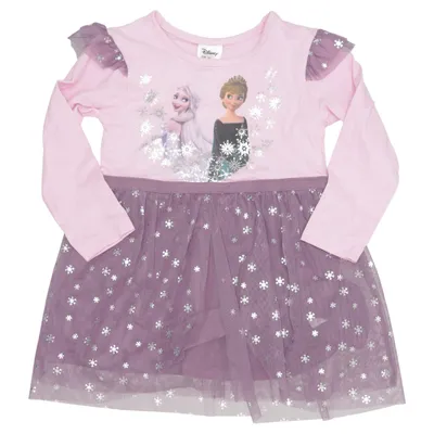 Dress (Pink, Purple) from Disney Cotton, Elastane, Polyester