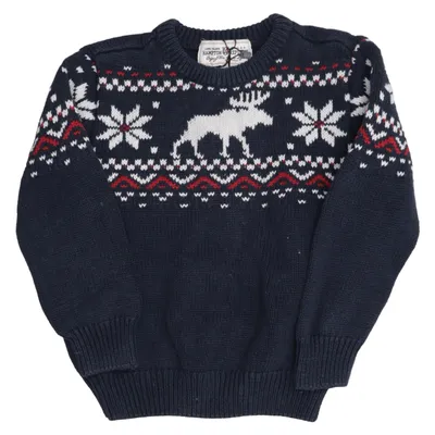 Julesweater (Blå, Flerfarvet) fra Hampton Republic Bomuld
