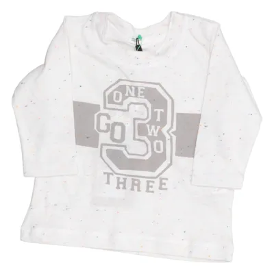 Long sleeve T-shirt (White, Gray, Multicolored) from Benetton Baby Cotton, Polyester