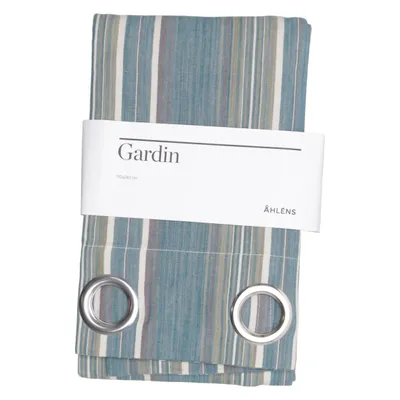 Eyelet curtain (Blue, Multicolored) from Åhléns Cotton