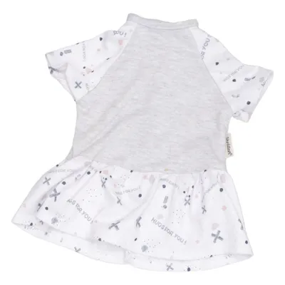 Doll clothes (Gray, White) from Skrållan