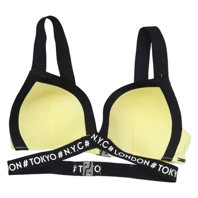 Bikiniöverdel (Gul, Svart) från Censored Elastan, Polyamid, Polyester