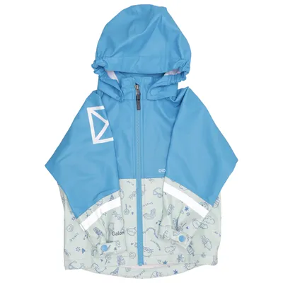 Regenjack (Blauw, Wit, Meerkleurig) van Didriksons Polyester, Polyurethaan