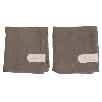 Housse de coussin (Marron) de Noble House Coton