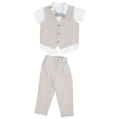 Set (Beige, Vit, Grå) från H&M Linne, Bomull