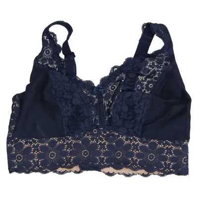 Bra (Blue) from Miss Mary Cotton, Elastane, Polyamide