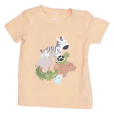 T-shirt (Oranje) van Name It Elastaan, Organisch katoen