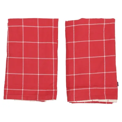 Taie d'oreiller (Rouge, Beige) de GANT Home Coton