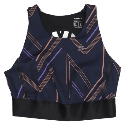 Sports-BH (Blå, Flerfarvet) fra Craft Elastan, Genanvendt polyester