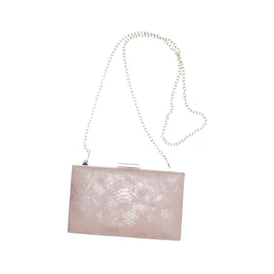 Clutch bag (Beige, Rosegold) from Bijou Brigitte Faux leather