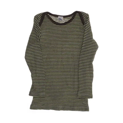 Langærmet t-shirt (Grøn, Brun) fra Cosilana Bomuld, Uld