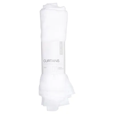 Gordijn aan roede (Wit) van Rusta Home Polyester