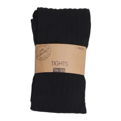 Tights (Black) from Tights Elastane, Organic cotton, Recycled polyester