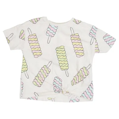 T-shirt (Beige, Flerfärgad) från Zara