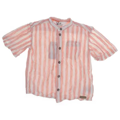 Kortärmad skjorta (Vit, Orange) från H&M Bomull, Linne